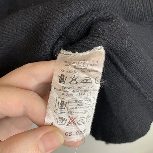 Jaeger Womens 97cm 38in Black/Pink 100% Cashmere Long Sleeve Sweater - Picture 3 of 6